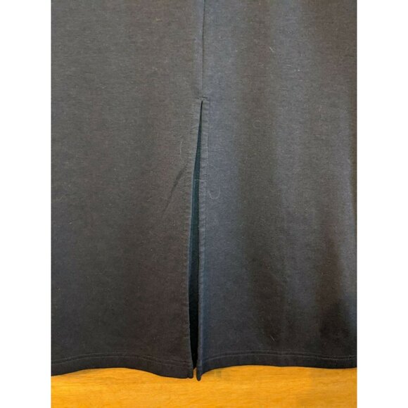 Merona Size L Large Skirt Black Stretchy Long Modest - Picture 3 of 5